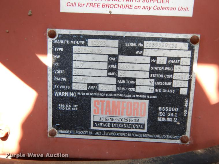 image for item GE9257 Coleman MH4000RKH light plant