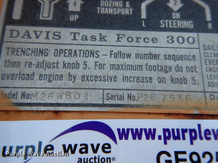 image for item GE9258 1979 Case TF300 trencher