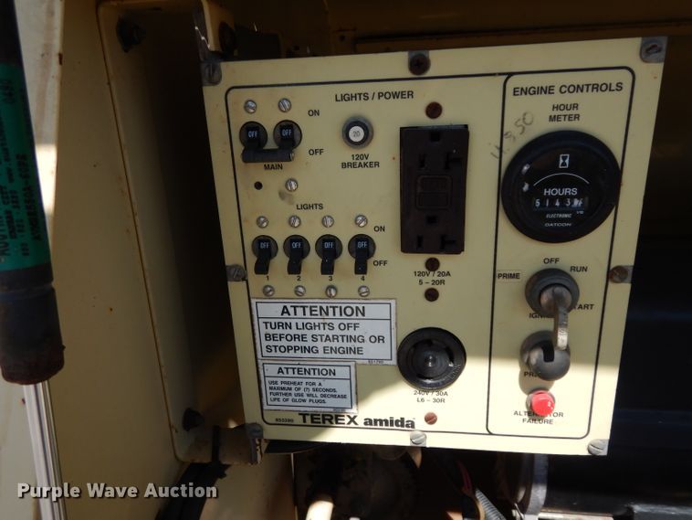 image for item GE9262 1999 Terex Amida AL4000 light plant