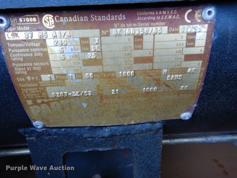 image for item GE9262 1999 Terex Amida AL4000 light plant