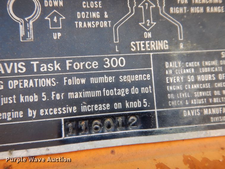 image for item GE9263 Case TF300 trencher