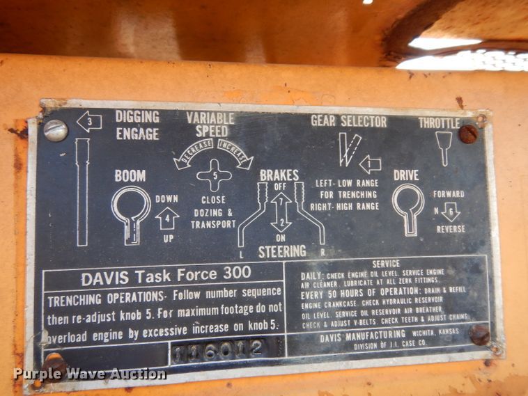 image for item GE9263 Case TF300 trencher