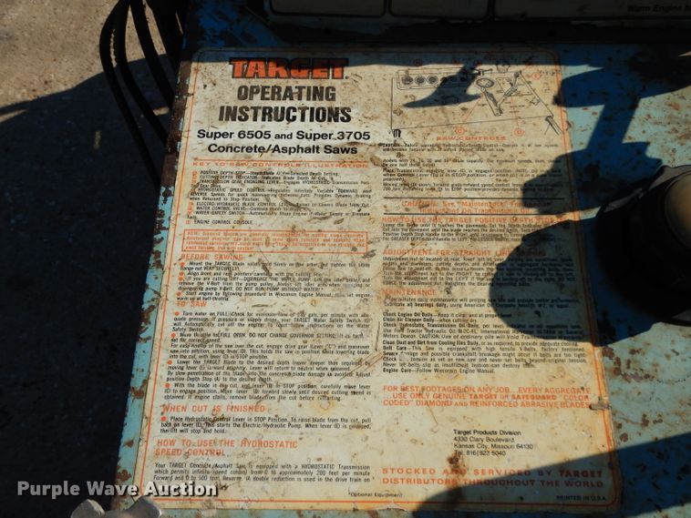 image for item GE9275 Target 6505 concrete saw