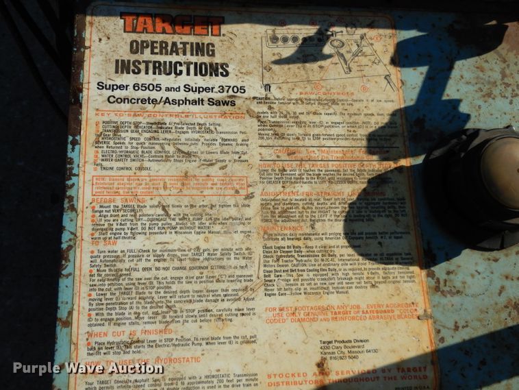 image for item GE9275 Target 6505 concrete saw