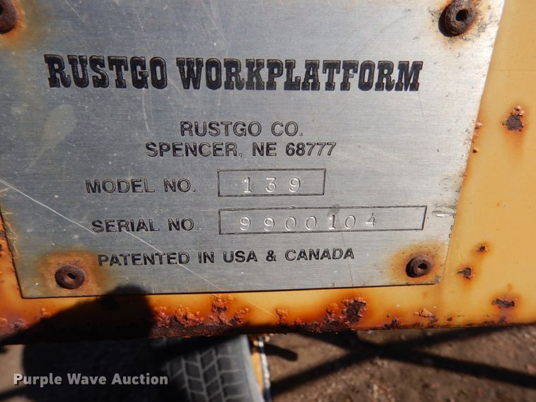 image for item GW9592 Rustgo 139 work platform