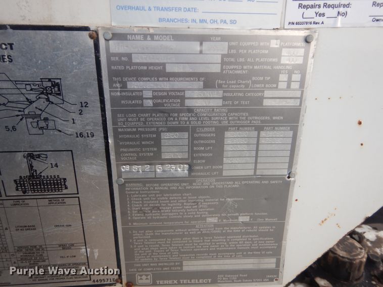 image for item GW9608 2006 International 7400 bucket truck