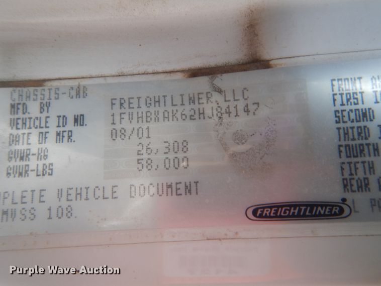 image for item GW9609 2002 Freightliner FL80 bucket truck