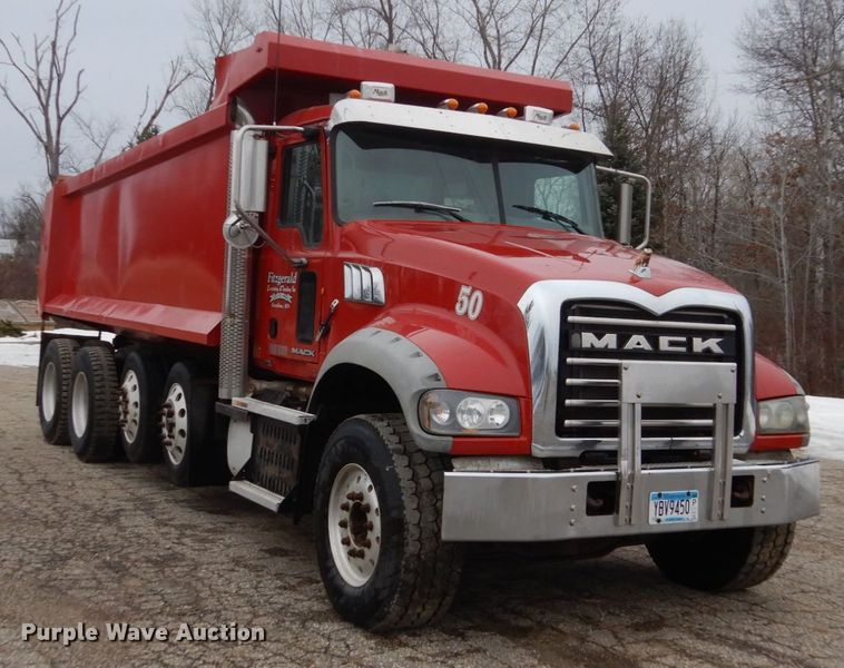 image for item GW9710 2013 Mack Granite dump truck