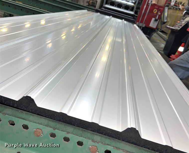 image for item H1338 (60) sheets of metal roofing/siding