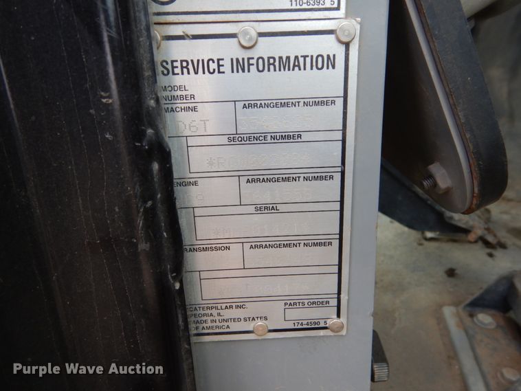 image for item DF5944 2011 Caterpillar D6T XW dozer