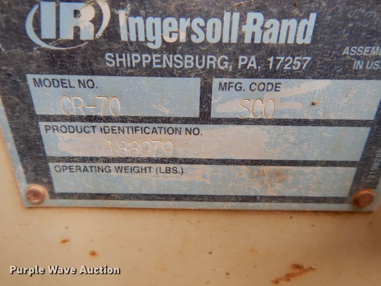image for item DF5946 Ingersoll Rand CR-70 vibratory combination roller