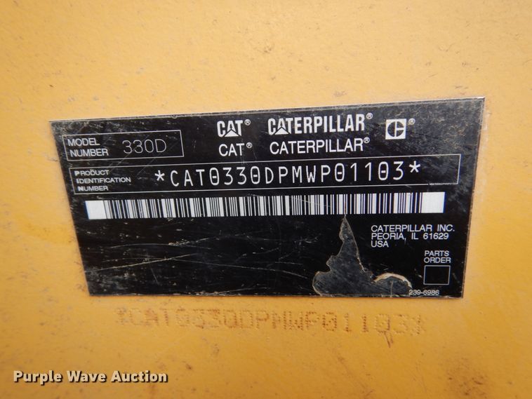 image for item DF5947 2007 Caterpillar 330D excavator