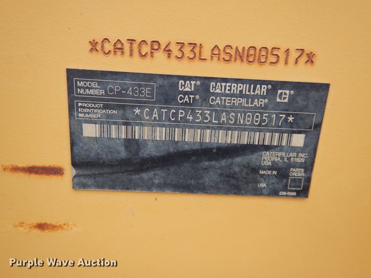 image for item DF5952 2006 Caterpillar CP-433E single drum vibratory compactor