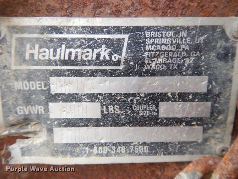 image for item DF5959 2004 Haulmark GR85X20WT2 enclosed cargo trailer