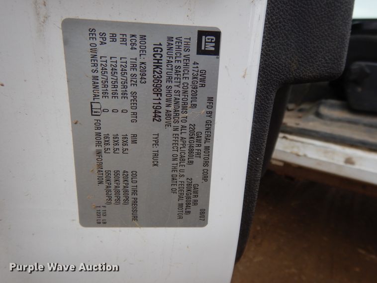 image for item DF5971 2008 Chevrolet Silverado 2500HD  Crew Cab pickup truck