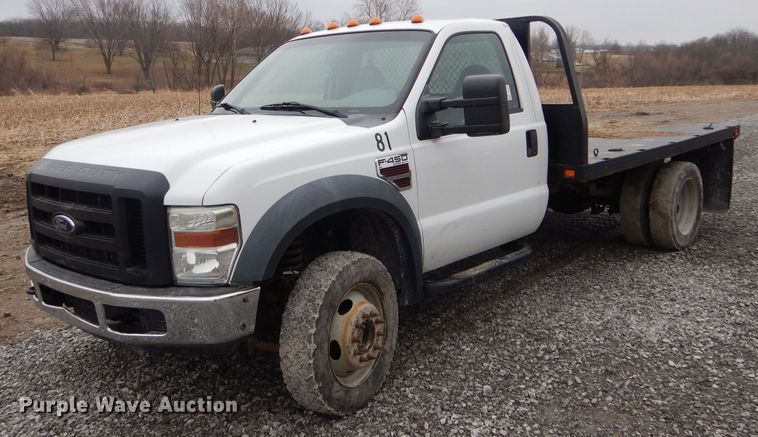 image for item DF3023 2008 Ford F450 Super Duty flatbed truck