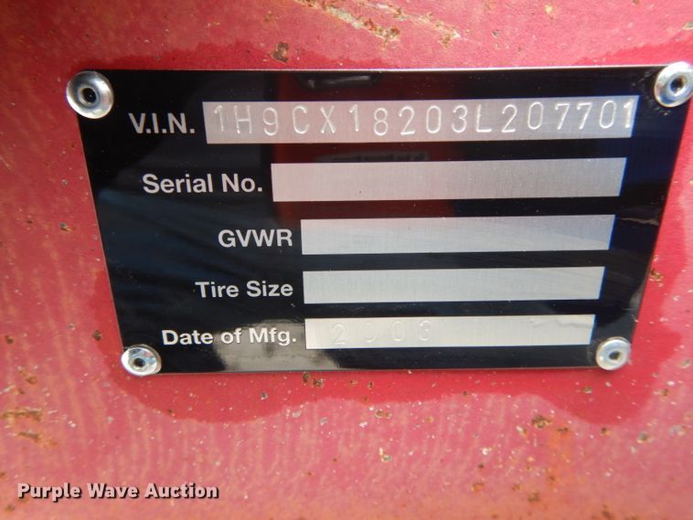 image for item DF3026 2003 Trailerman utility trailer