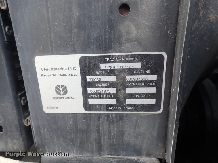 image for item DG3040 New Holland T6030 MFWD tractor