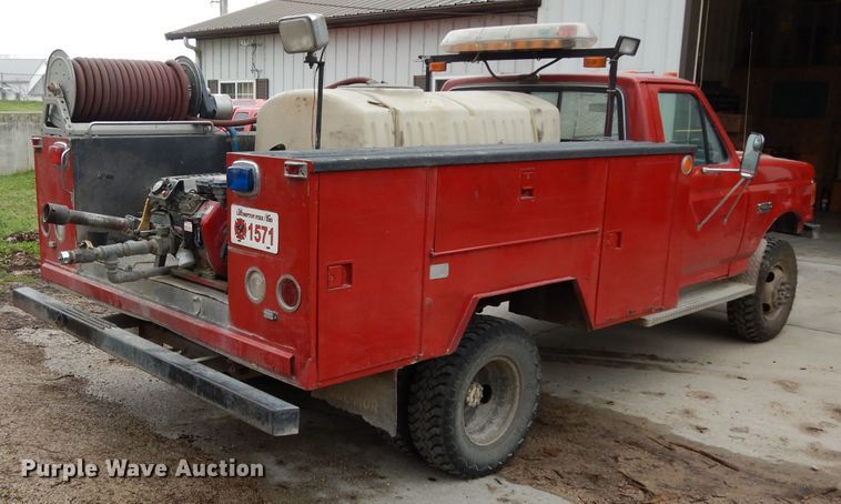 image for item DG6375 1991 Ford F350 XL brush fire truck