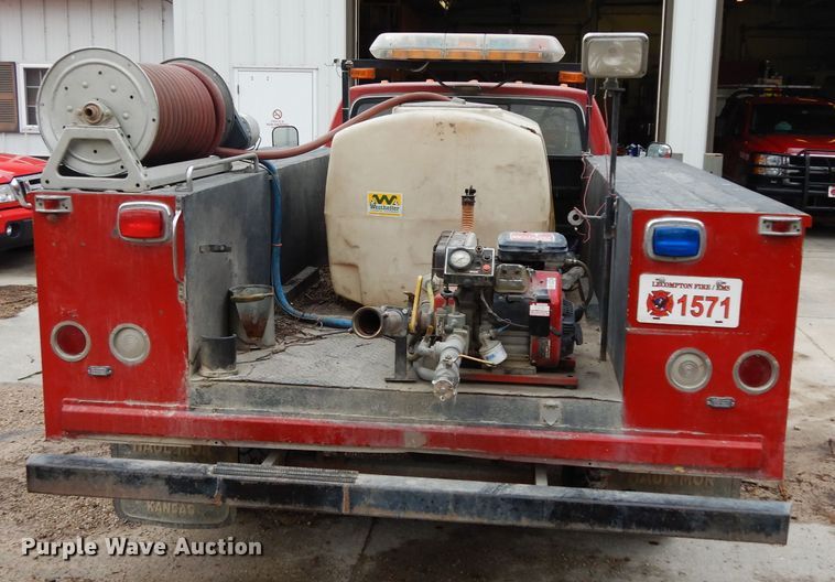 image for item DG6375 1991 Ford F350 XL brush fire truck