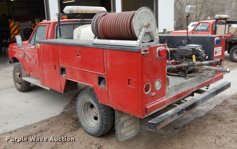image for item DG6375 1991 Ford F350 XL brush fire truck