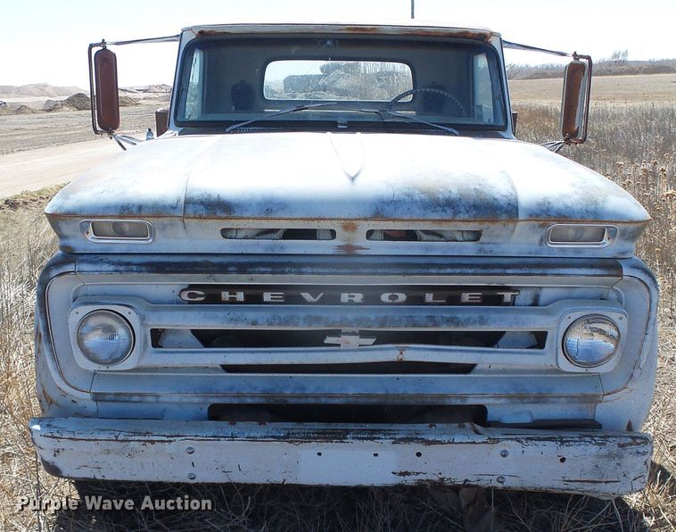 image for item DH4873 1960 Chevrolet C60 flat dump bed truck