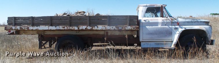 image for item DH4873 1960 Chevrolet C60 flat dump bed truck