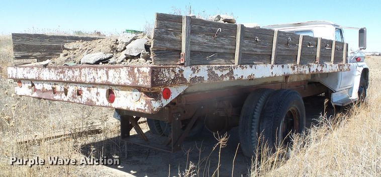 image for item DH4873 1960 Chevrolet C60 flat dump bed truck