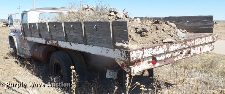 image for item DH4873 1960 Chevrolet C60 flat dump bed truck