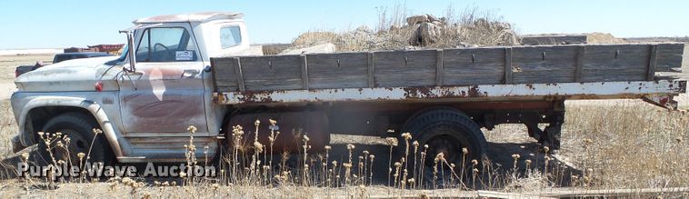 image for item DH4873 1960 Chevrolet C60 flat dump bed truck