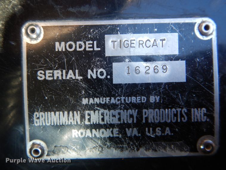 image for item DH6369 1981 Grumman Tiger Cat pumper fire truck