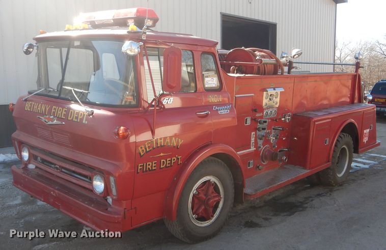 image for item DH6370 1967 Chevrolet pumper fire truck