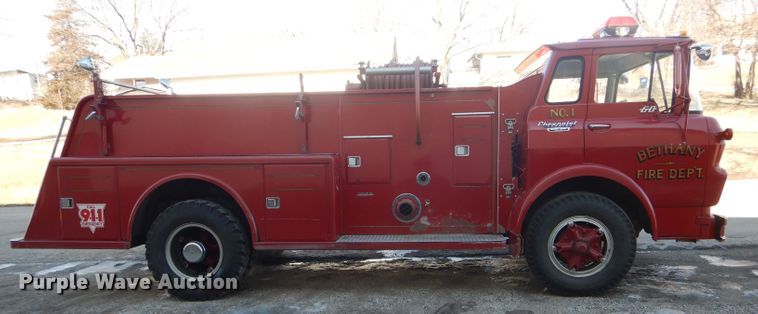 image for item DH6370 1967 Chevrolet pumper fire truck