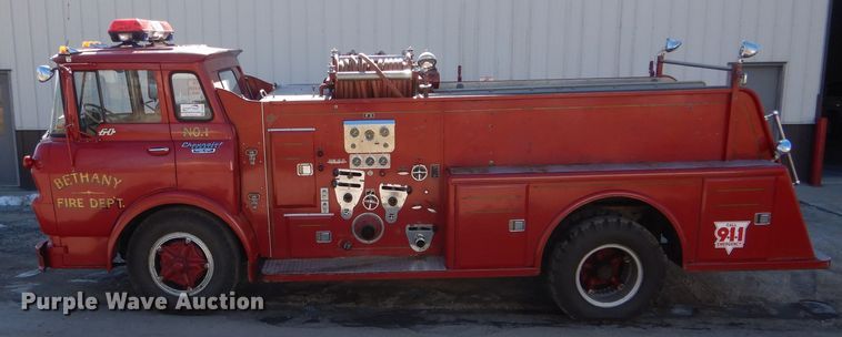 image for item DH6370 1967 Chevrolet pumper fire truck