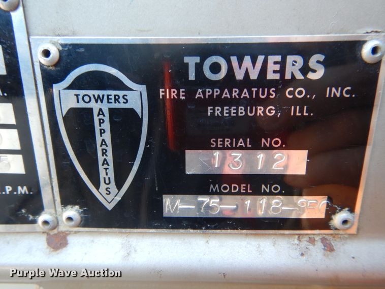 image for item DH6370 1967 Chevrolet pumper fire truck