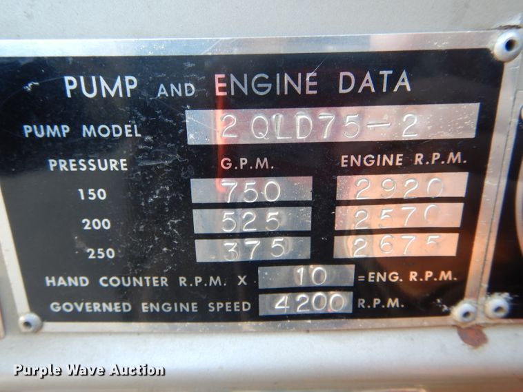 image for item DH6370 1967 Chevrolet pumper fire truck