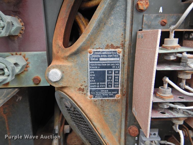 image for item DI0045 Onan 103SX/52 generator