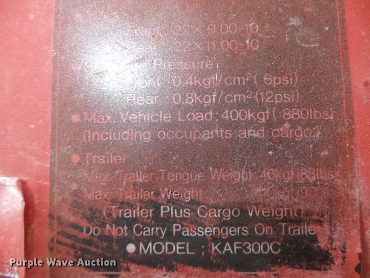 image for item EL9113 1996 Kawasaki Mule 550 utility vehicle