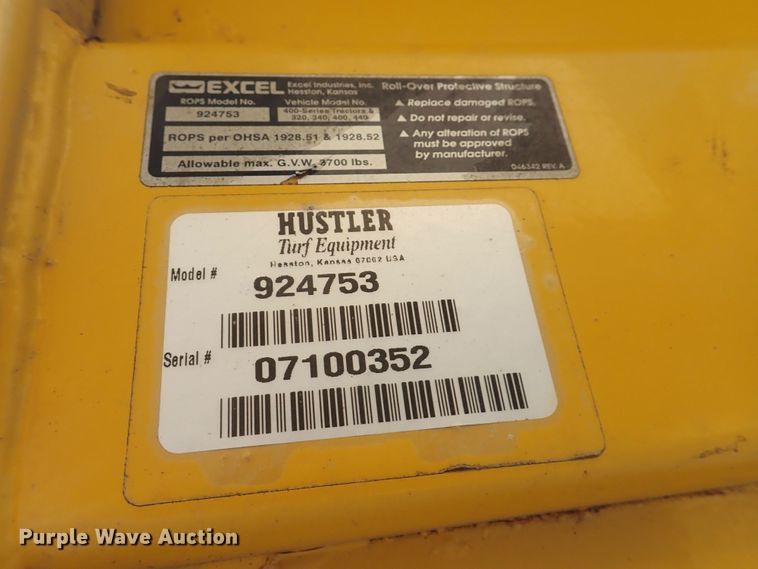 image for item FF9344 Hustler 4600 ZTR lawn mower