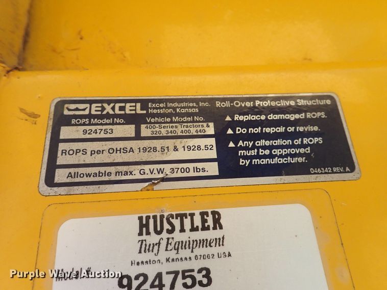 image for item FF9344 Hustler 4600 ZTR lawn mower