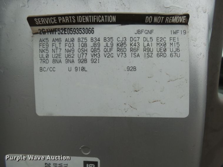 image for item FR9516 2005 Chevrolet Impala