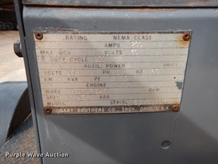 image for item GK9083 Hobart 200G welder