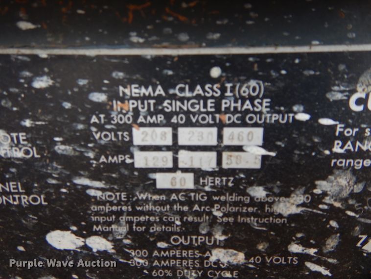 image for item GK9088 Lincoln Idealarc LK-1240 AC/DC arc welder