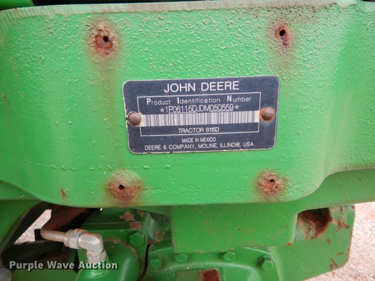 image for item GK9094 2013 John Deere 6115D tractor