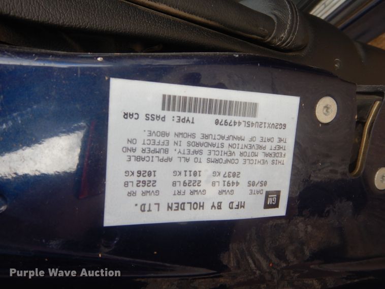 image for item GK9117 2005 Pontiac GTO