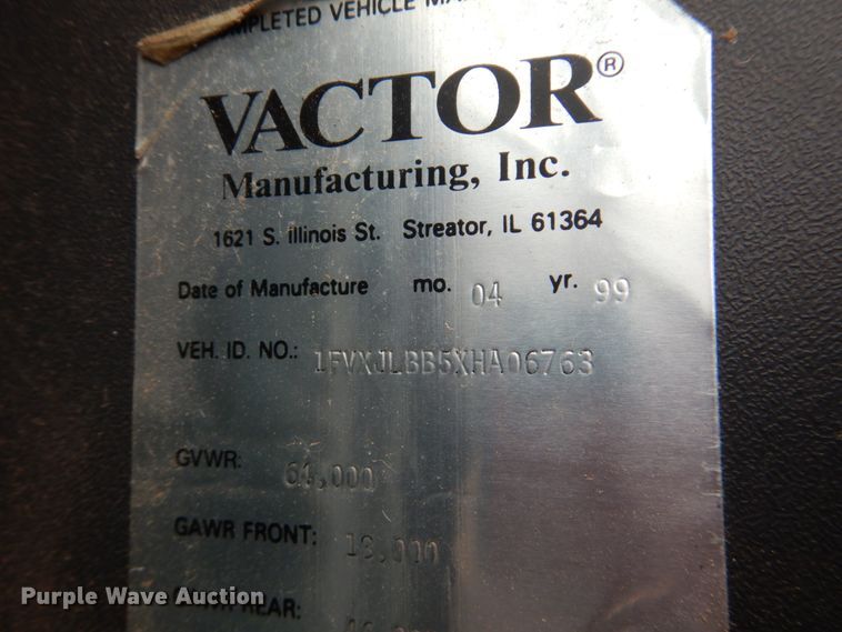 image for item GO9059 1999 Freightliner FL80 sewer rodder truck