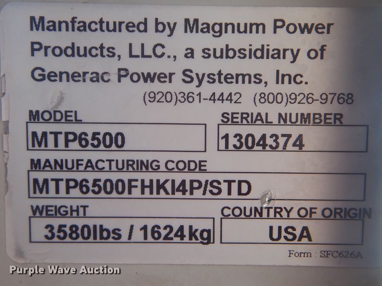 image for item GY9750 Magnum MTP600 trash pump