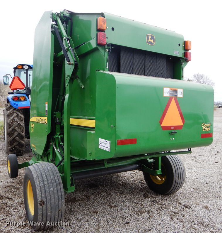 image for item DH4446 2010 John Deere 468 Mega Wide Plus round baler