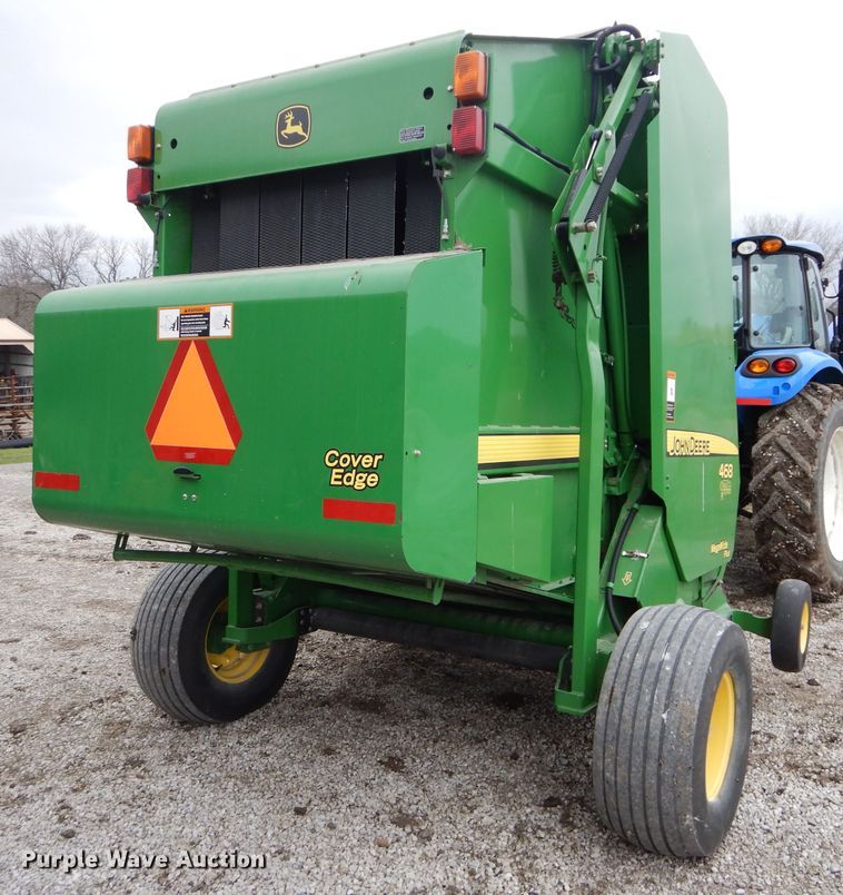 image for item DH4446 2010 John Deere 468 Mega Wide Plus round baler