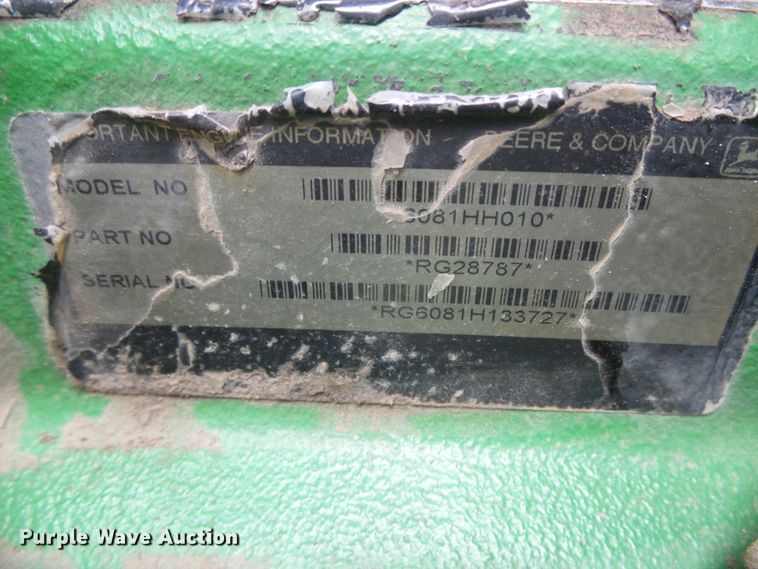 image for item DH4862 2001 John Deere 9650 combine